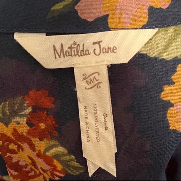 Matilda Jane Floral Watch the Sunrise Kimono Sz M/L - Picture 5 of 5